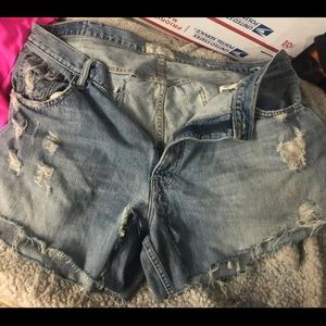 American eagle distressed shorts